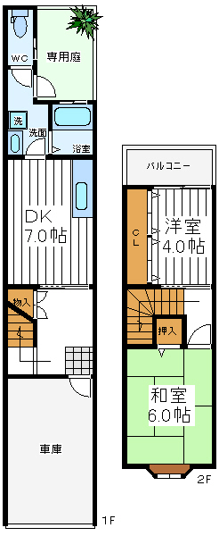 生野区林寺貸家 生野区林寺貸家間取図1