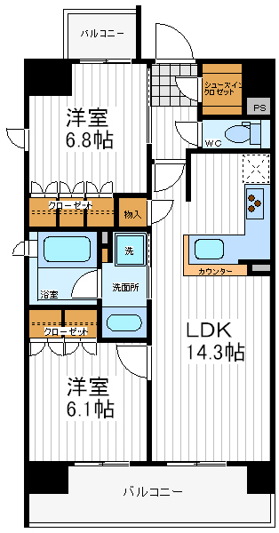 シャリエあべのファースト シャリエあべのファースト間取図1