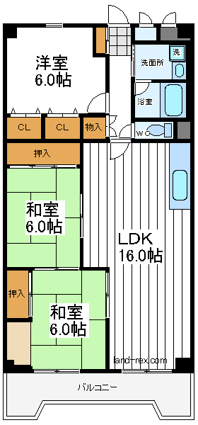 阿倍野松崎町グリーンハイツ 阿倍野松崎町グリーンハイツ間取図1