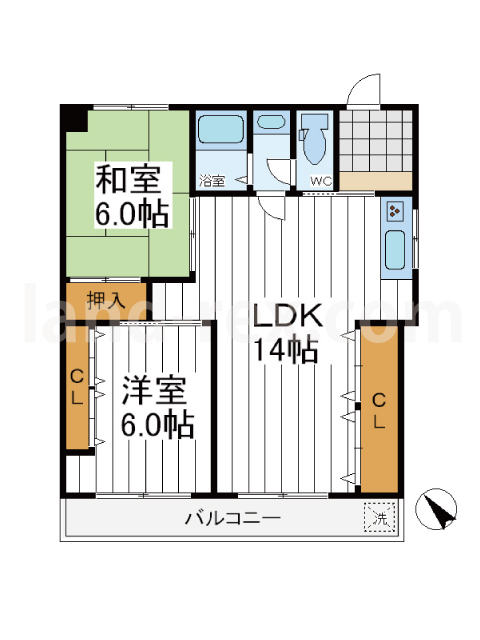 相生コーポ 相生コーポ間取図1