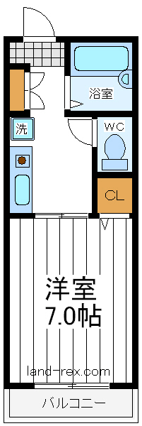 カームパティオB棟 カームパティオB棟間取図1