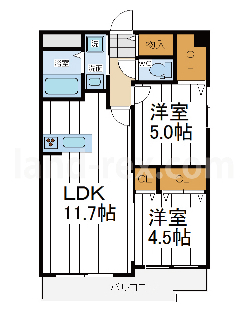 パストラーレ上本町 パストラーレ上本町間取図1