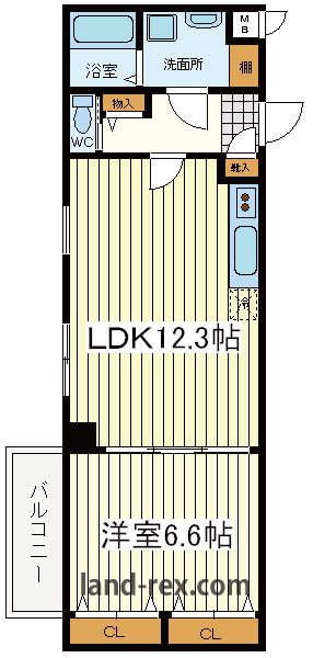 プレミアパリエ四天王寺 プレミアパリエ四天王寺間取図2