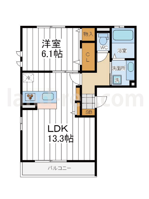 仮）天王寺町南アパート 仮）天王寺町南アパート間取図1