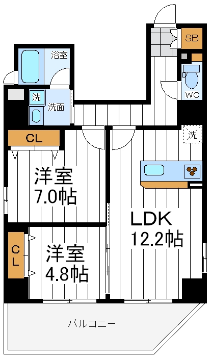 Prairie（プレーリー）四天王寺 Prairie（プレーリー）四天王寺間取図3