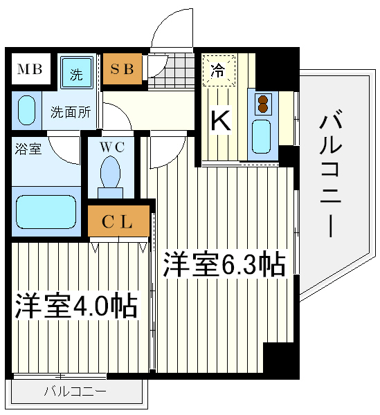 アドバンス難波南 アドバンス難波南間取図1
