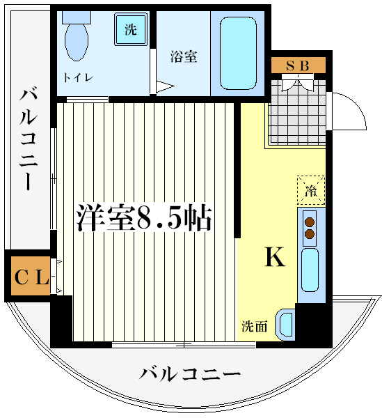 ルクレール鶴ケ丘 ルクレール鶴ケ丘間取図3