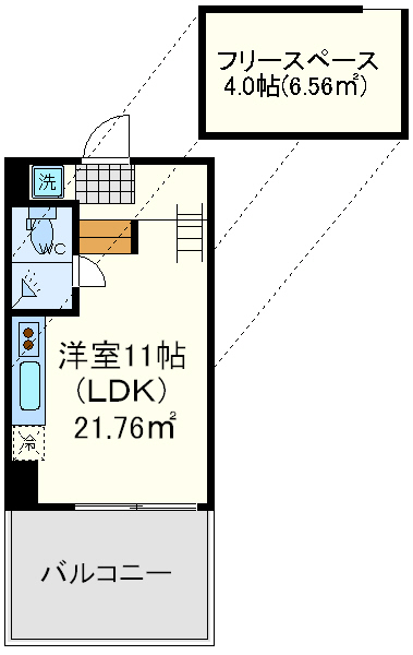 是空天王寺(ZEQUE TENNOUJI) 是空天王寺(ZEQUE TENNOUJI)間取図2