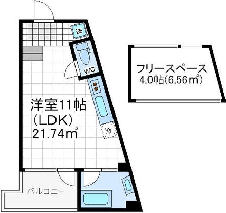 是空天王寺(ZEQUE TENNOUJI) 是空天王寺(ZEQUE TENNOUJI)間取図4