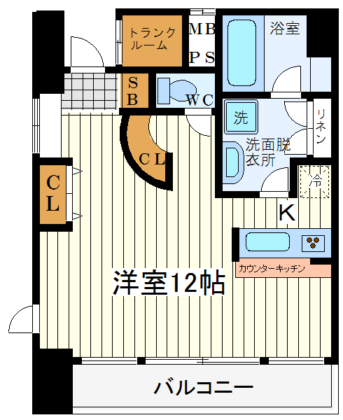 メゾンルージュ空堀 メゾンルージュ空堀間取図1