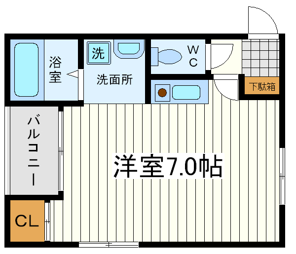 福徳マンション 福徳マンション間取図1