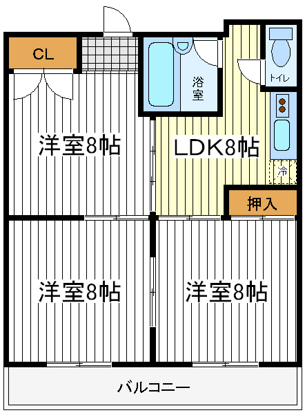 コーポイン天王寺パートⅡ コーポイン天王寺パートⅡ間取図2