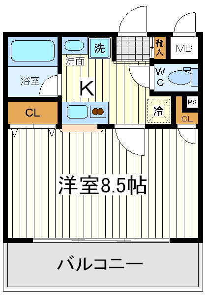 クレイドル四天王寺 クレイドル四天王寺間取図3