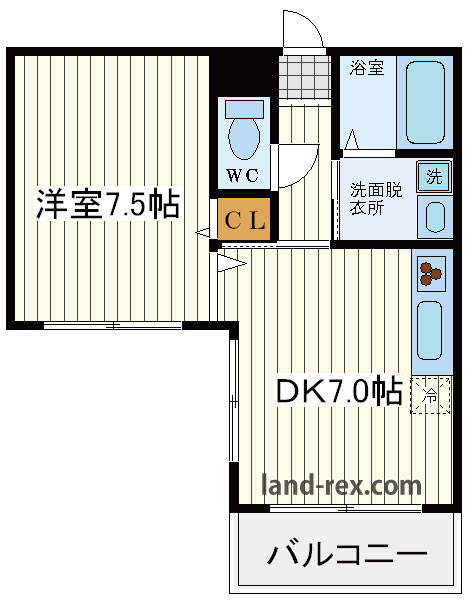 クイーンライフ桑津 クイーンライフ桑津間取図1