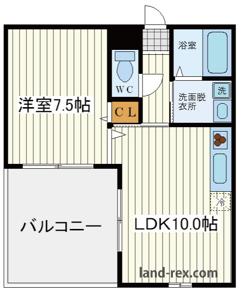 クイーンライフ桑津 クイーンライフ桑津間取図2
